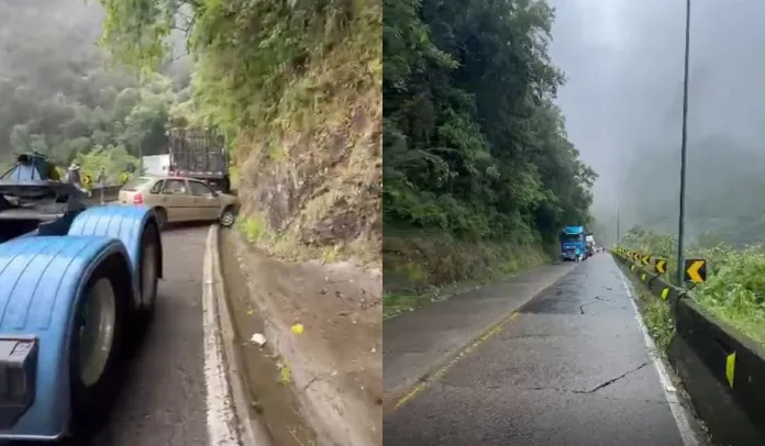 Motorista embriagado perde o controle, bate em paredão e provoca interdição total da Serra do Rio do Rastro, em Santa Catarina, na tarde deste sábado (14).