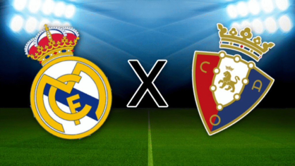 Saiba onde assistir Osasuna x Real Madrid ao vivo. Confira horário, escalações e o clima para o jogo do líder do Espanhol neste sábado (21).