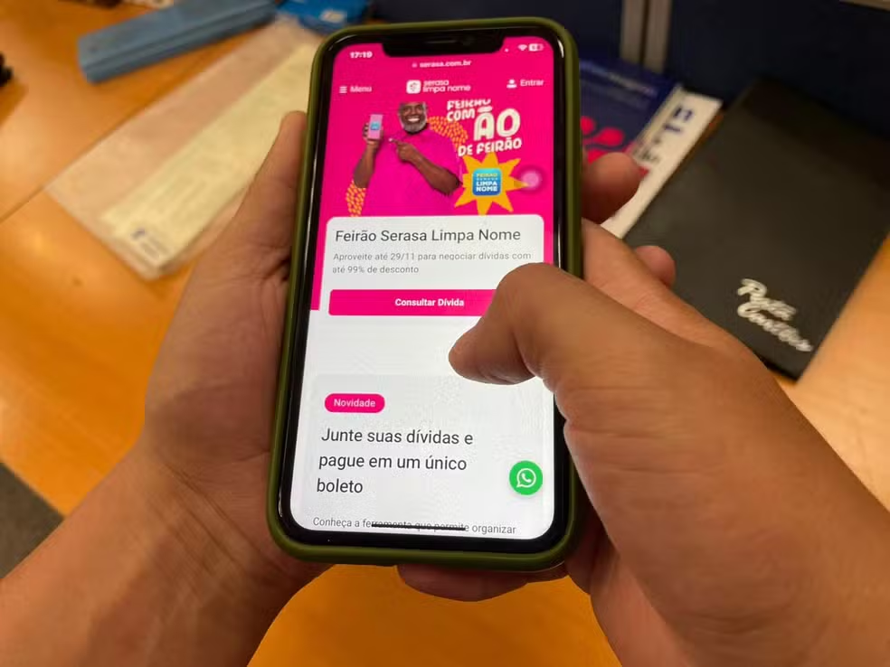 Feirão Serasa Limpa Nome oferece descontos de até 99% na Bahia até abril. Negocie dívidas online ou nos Correios e limpe seu nome hoje (24).