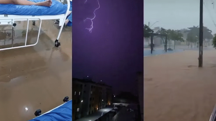 Hospital alagado e ruas destruídas: chuvas causam estragos na Bahia (27/02)