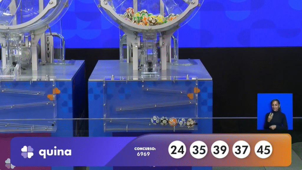 Confira o resultado da Quina 6969 e números sorteados pela Caixa. Veja se você ganhou o prêmio de R$ 13,5 milhões nesta sexta (06).