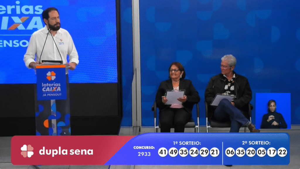 Dupla Sena 2933 resultado e números sorteados nesta sexta (6). Confira as dezenas dos dois sorteios da Caixa e veja se o prêmio acumulou hoje.