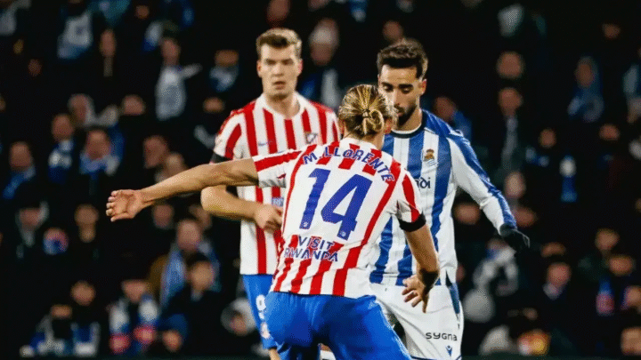 Atlético de Madrid vence Real Sociedad em jogo eletrizante por La Liga