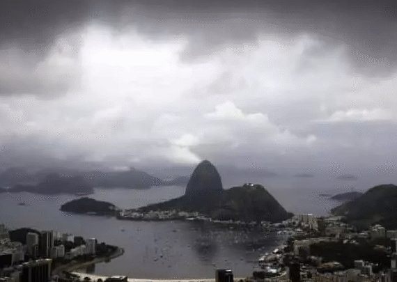 Frente fria traz chuva e queda de temperatura no Rio de Janeiro
