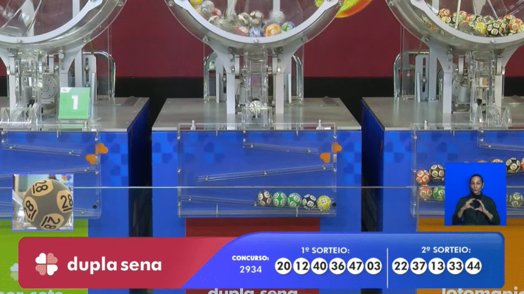 Confira o resultado da Dupla Sena 2934 desta segunda (9). Veja os números sorteados e o prêmio de R$ 4,1 milhões.