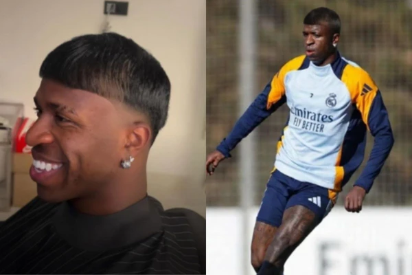 Mudou o visual? Fotos de Vini Jr. com cabelo novo viralizam e choca torcedores