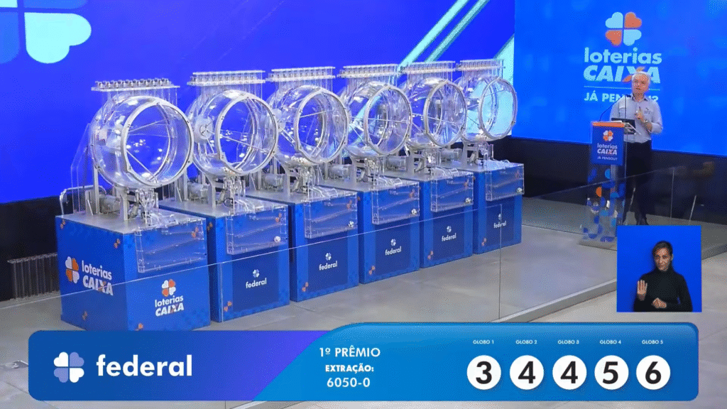 Loteria Federal 6050-0: veja os números sorteados nesta quarta (18) e confira o resultado do prêmio principal de R$ 500 mil da Caixa.