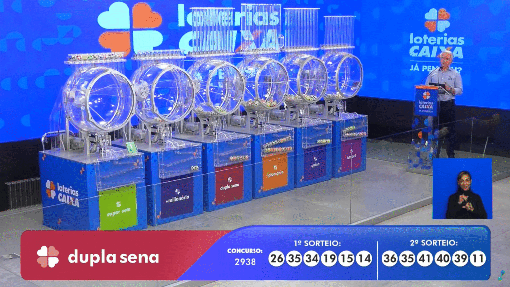 Dupla Sena 2938: veja os números sorteados nesta quarta (18) e confira o resultado do prêmio de R$ 5,4 milhões acumulado da Caixa.