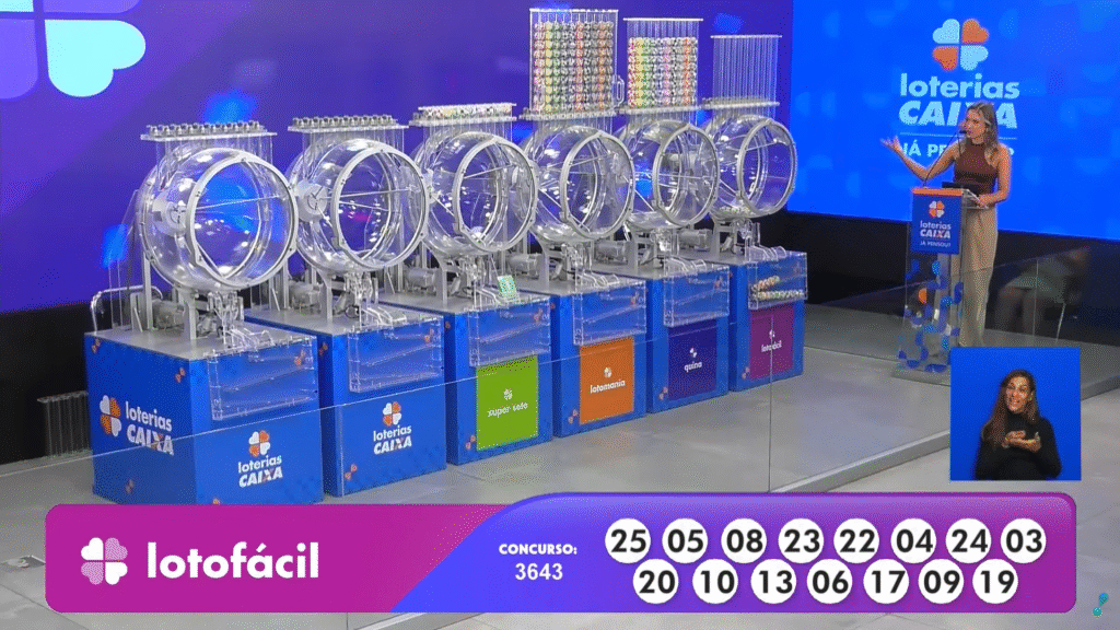 Lotofácil 3643: confira os números sorteados nesta segunda (23). Veja o resultado e como resgatar seu prêmio.