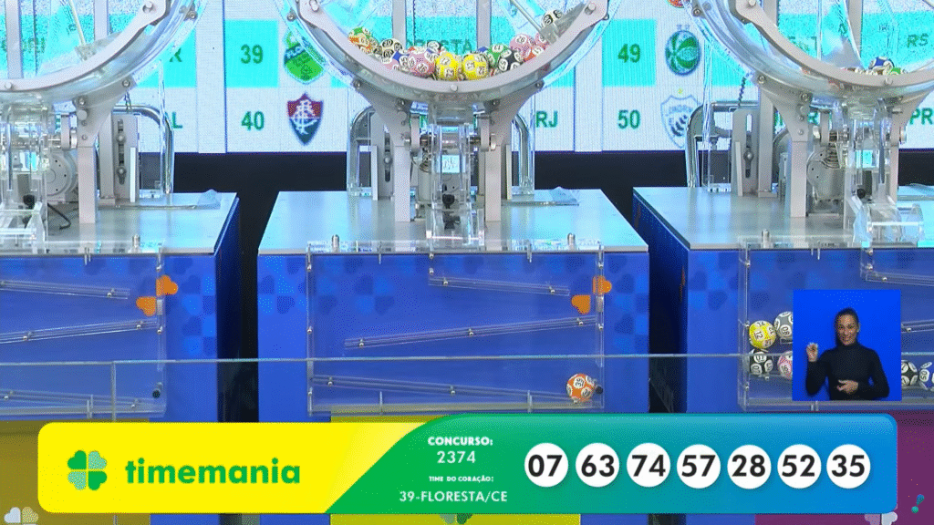 Confira o resultado da Timemania 2374 desta terça (31). Veja os números e saiba como resgatar R$ 14 milhões.