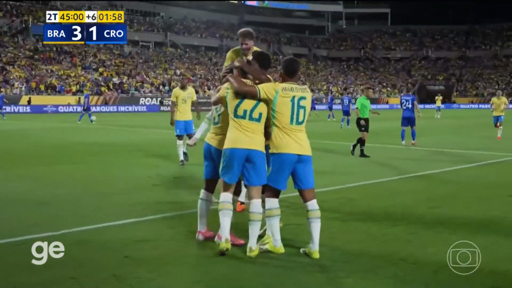 Veja o resumo de Brasil e Croácia. Gols de Danilo, Igor Thiago e Martinelli garantem 3 a 1 para a Seleção Brasileira.