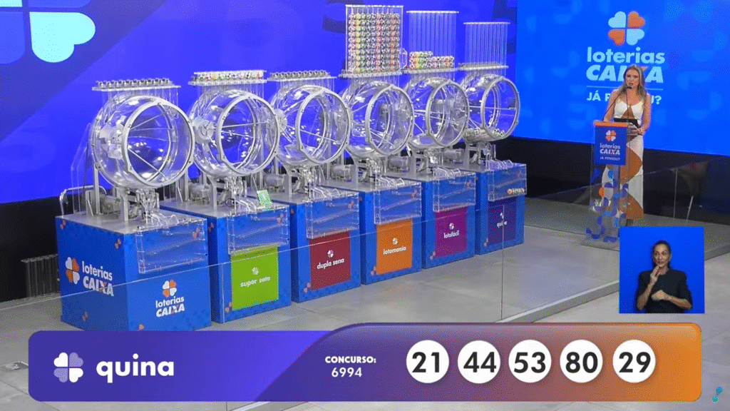 Quina 6994: confira os números sorteados nesta segunda (06). Saiba como apostar e como resgatar o prêmio de R$ 3,7 milhões.