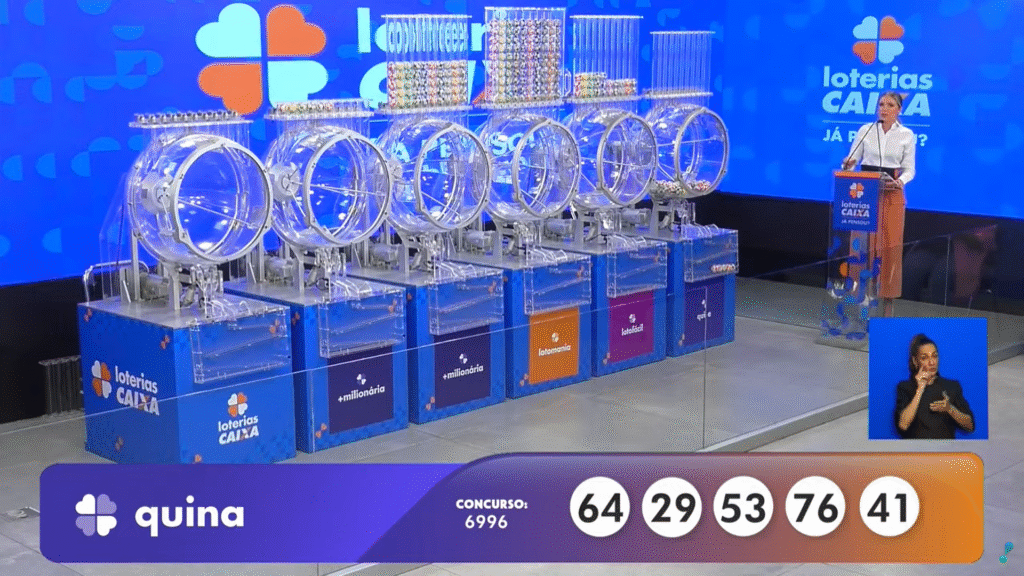 Quina 6996: confira os números sorteados nesta quarta-feira (08) e veja como jogar e como resgatar o prêmio de R$ 9 milhões.