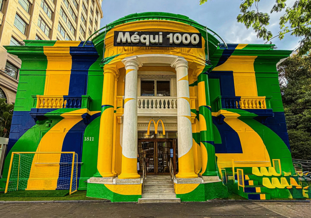 Decoração do Méqui 1000 para a Copa do Mundo Fifa 2026