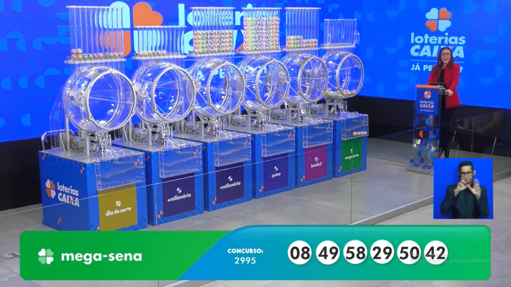 Resultado da Mega-Sena 2995 deste sábado (11). Confira as dezenas sorteadas e veja como resgatar o prêmio estimado em R$ 40 milhões.