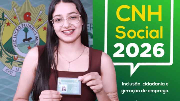 Detran/AC abre 5 mil vagas para o Programa CNH Social 2026 em todo o estado