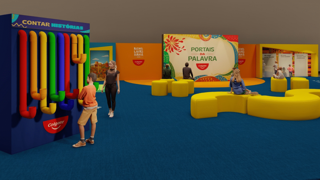 Espaço Infantil Colgate - Portais da Palavra será um dos fortes atrativos da Bienal do Livro Bahia 2026