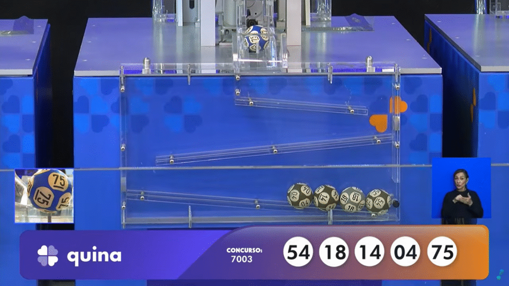 Quina 7003: confira os números sorteados nesta quinta-feira (16) e saiba como resgatar o prêmio estimado em R$ 18 milhões.