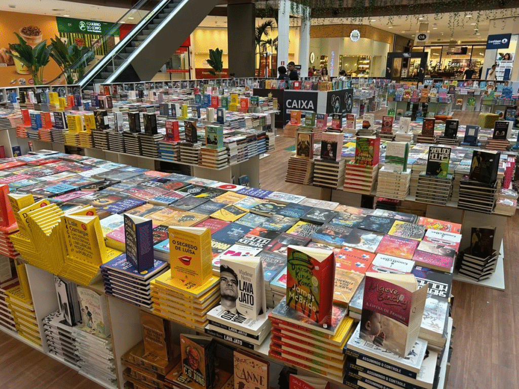 Feira de livros no Shopping Paralela tem títulos por R$ 10 em Salvador. Confira as ofertas disponíveis até 30 de abril.