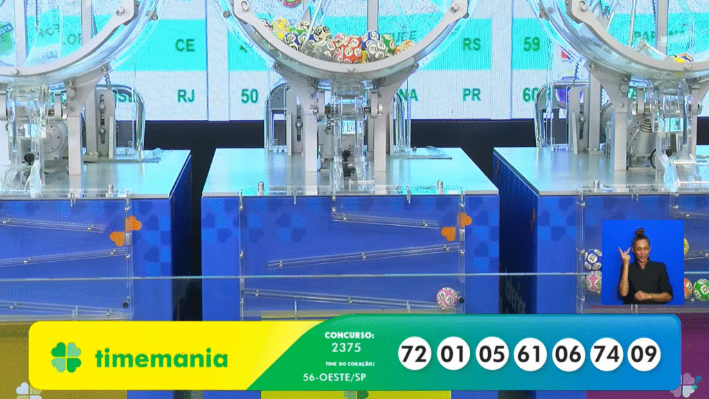 Timemania 2375: confira os números sorteados nesta quinta (02) e veja como resgatar o prêmio de R$ 15,6 milhões.