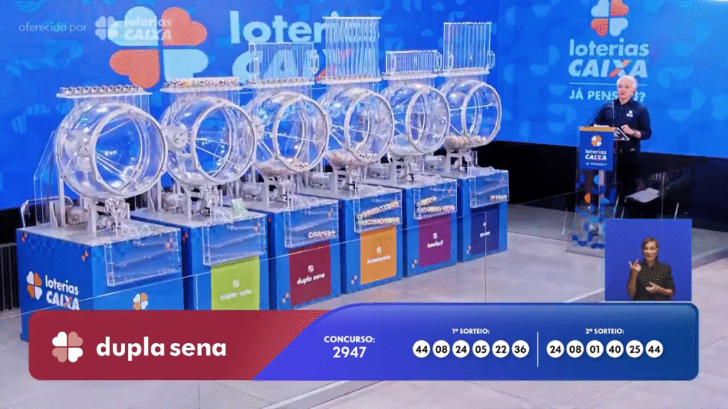 Dupla Sena 2947: veja os números sorteados nesta segunda (20), e saiba como resgatar o prêmio de R$ 1,2 milhões.