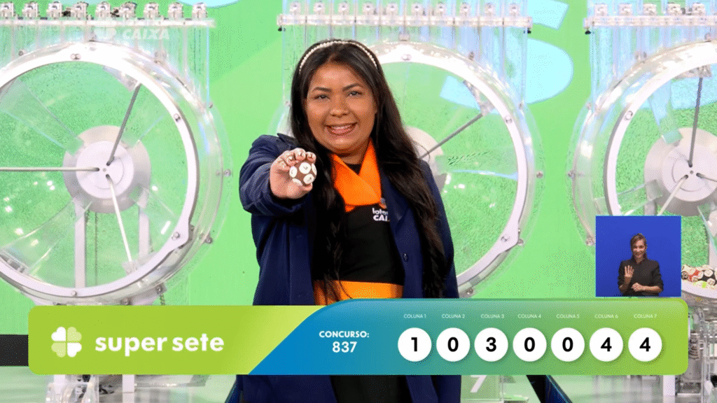 Super Sete 837: veja os números sorteados nesta segunda (20), e saiba como resgatar o prêmio de R$ 6,3 milhões.
