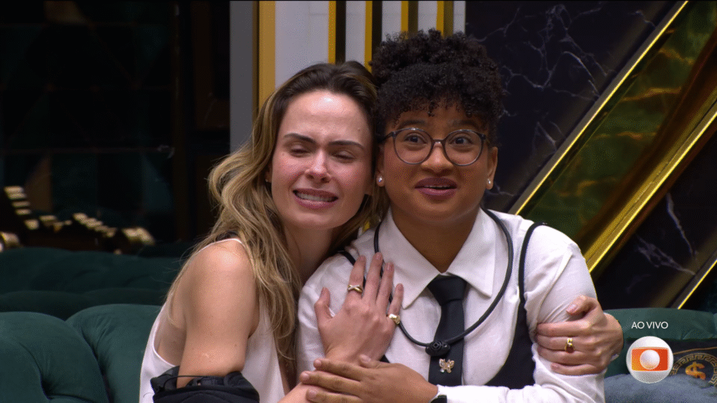 Ana Paula Renault e Milena Moreira na final do BBB 26 - Foto: Reprodução/TV Globo