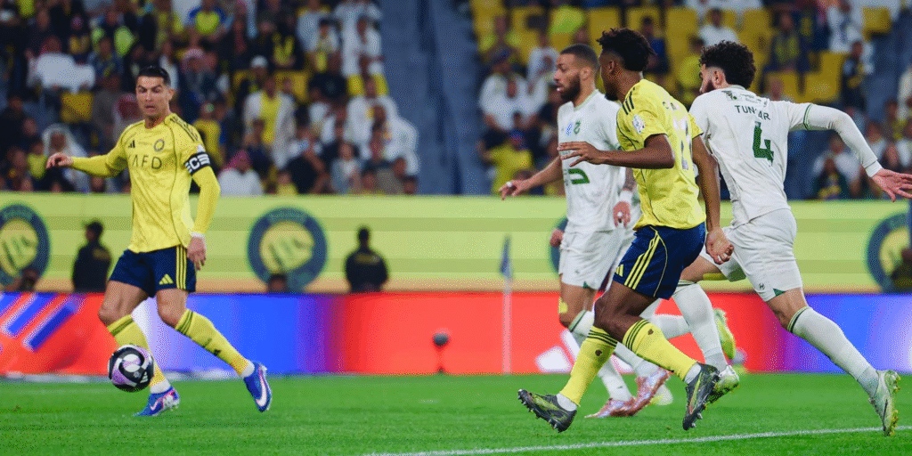 Cristiano Ronaldo marca dois e Al-Nassr goleia o Al-Najma nesta sexta (03). Veja os gols e a tabela do Saudita.