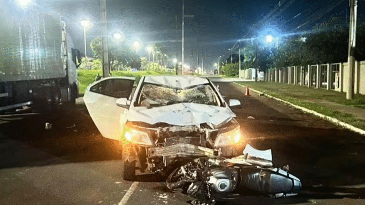 Acidente fatal na Rua Coxim em Campo Grande mobiliza perícia criminal