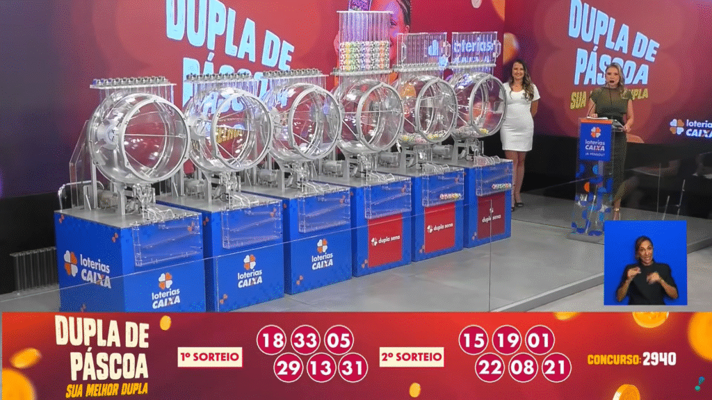 Dupla Sena de Páscoa 2940: veja o resultado do sorteio especial deste sábado (04). Confira as dezenas premiadas.