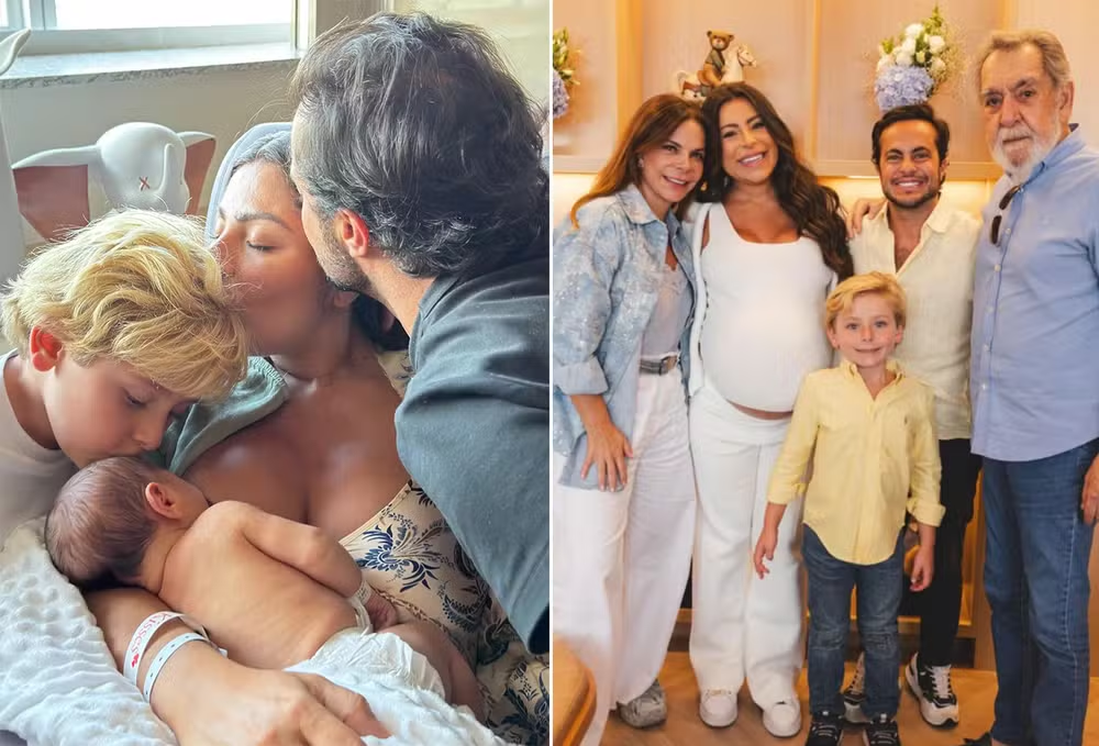 Sula Miranda: confira os detalhes da aparição rara da cantora com Thammy Miranda e Andressa na maternidade após o parto de Vicente.