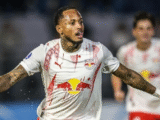Fernando, do RB Bragantino, comemora gol pela Copa Sul-Americana - Foto: Ari Ferreira/Red Bull Bragantino