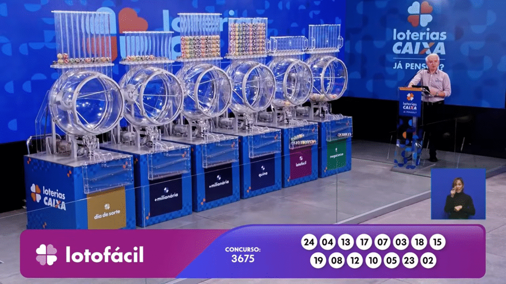 Lotofácil 3675: confira os detalhes dos números sorteados e saiba como resgatar seu prêmio de R$ 5 milhões neste sábado (2).