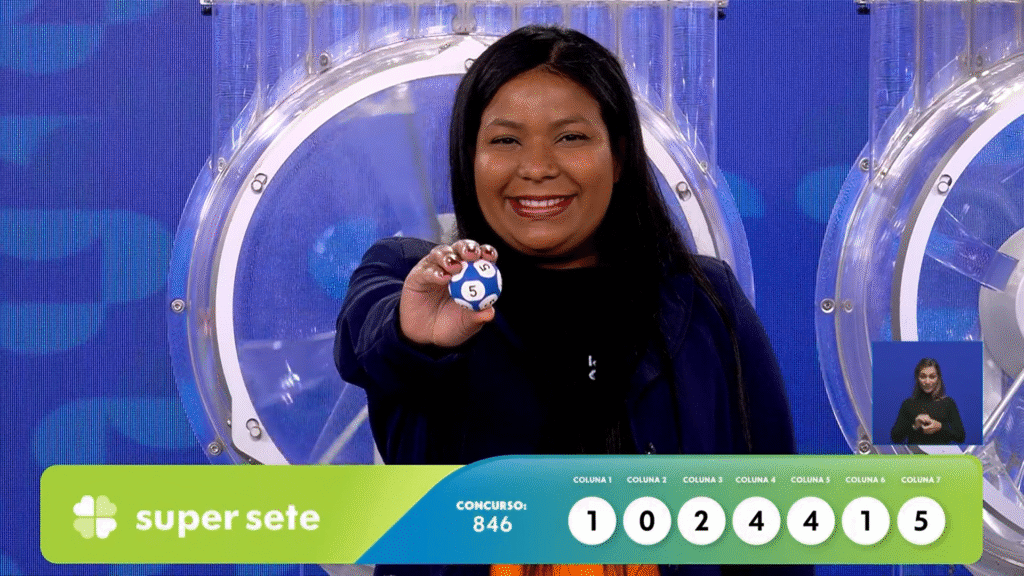 Veja os números sorteados na Super Sete 846 desta quarta (13). Confira o resultado por colunas e o prêmio de R$ 400 mil.