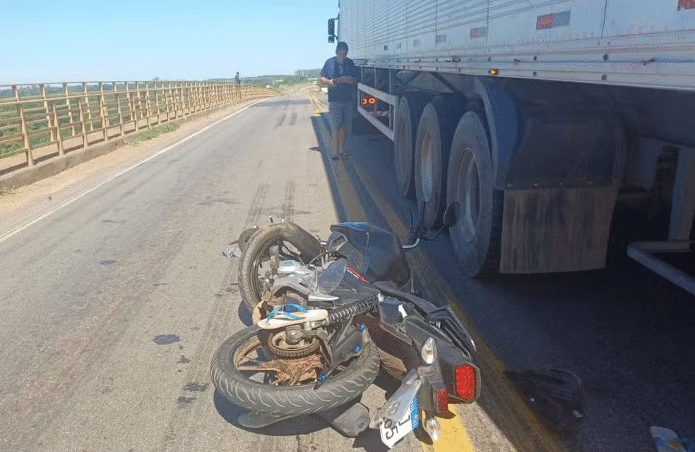 Acidente na BR-070 em MT mata motociclista e fere duas pessoas
