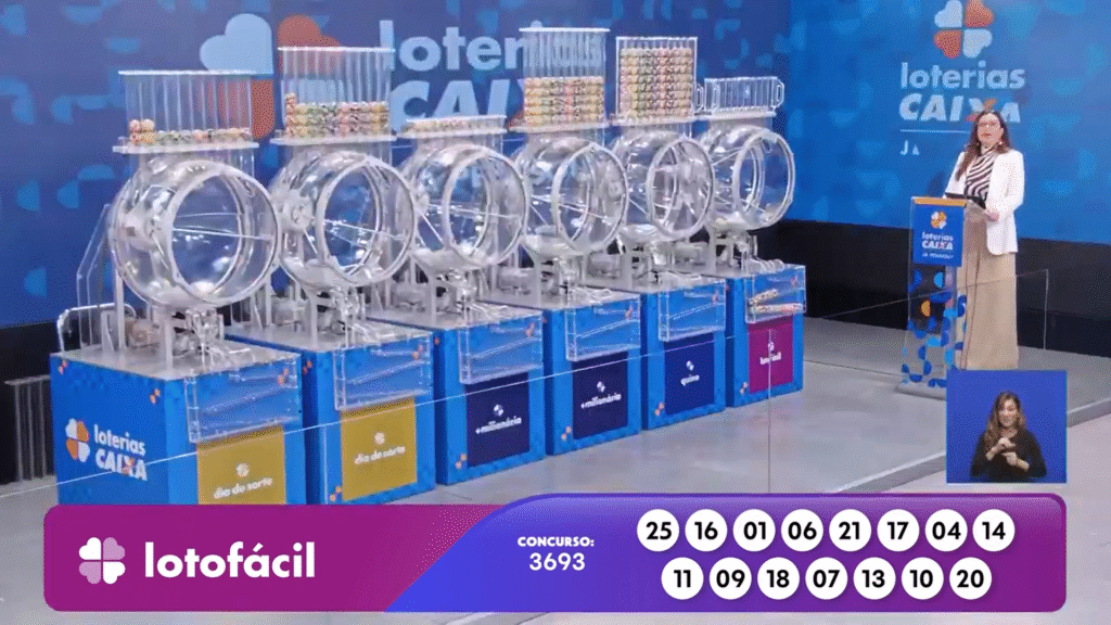 Confira o resultado da Lotofácil 3693 deste sábado (23). Saiba as dezenas premiadas do concurso com prêmio de R$ 2 milhões.