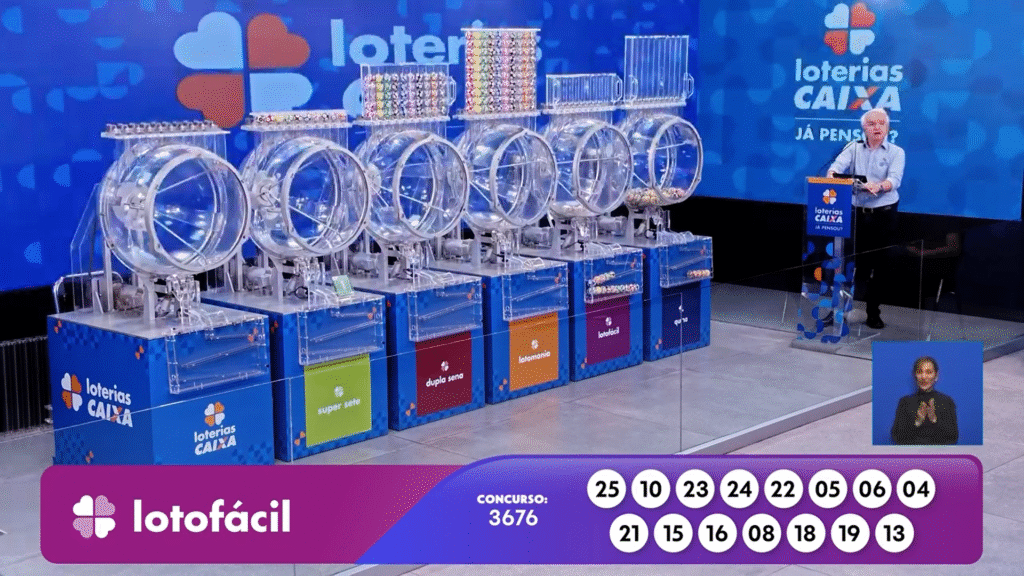 Lotofácil 3676: confira os números sorteados e saiba como resgatar seu prêmio de R$ 2 milhões nesta segunda (4).
