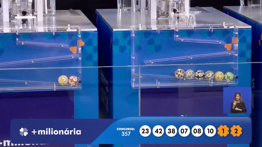 Confira o resultado da +Milionária 357 deste sábado (23). Saiba as dezenas e os trevos premiados do concurso com prêmio de R$ 2 milhões.