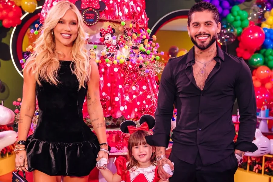 Reencontro de Virginia e Zé Felipe em festa de Maria Alice agita as redes sociais