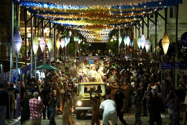 Centro Histórico recebe grande estrutura e decoração temática para os festejos juninos deste ano