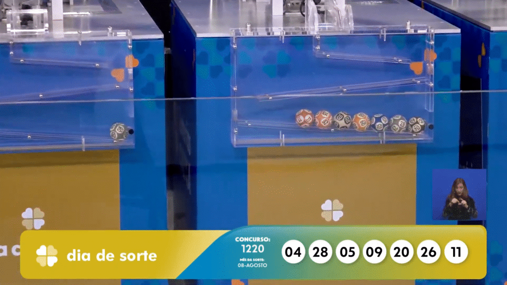 Resultado do Dia de Sorte 1220 sorteado neste sábado (30/05/2026). Confira as dezenas e o mês de sorte da premiação de R$ 900 mil.