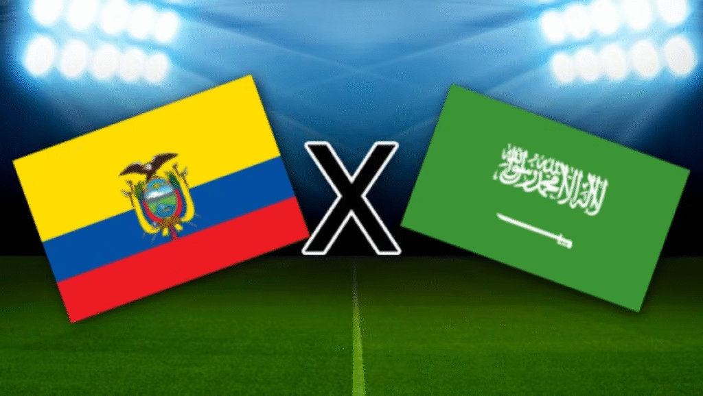 Onde assistir Equador x Arábia Saudita, além do horário, informações sobre escalações e preparação das equipes para o Mundial.