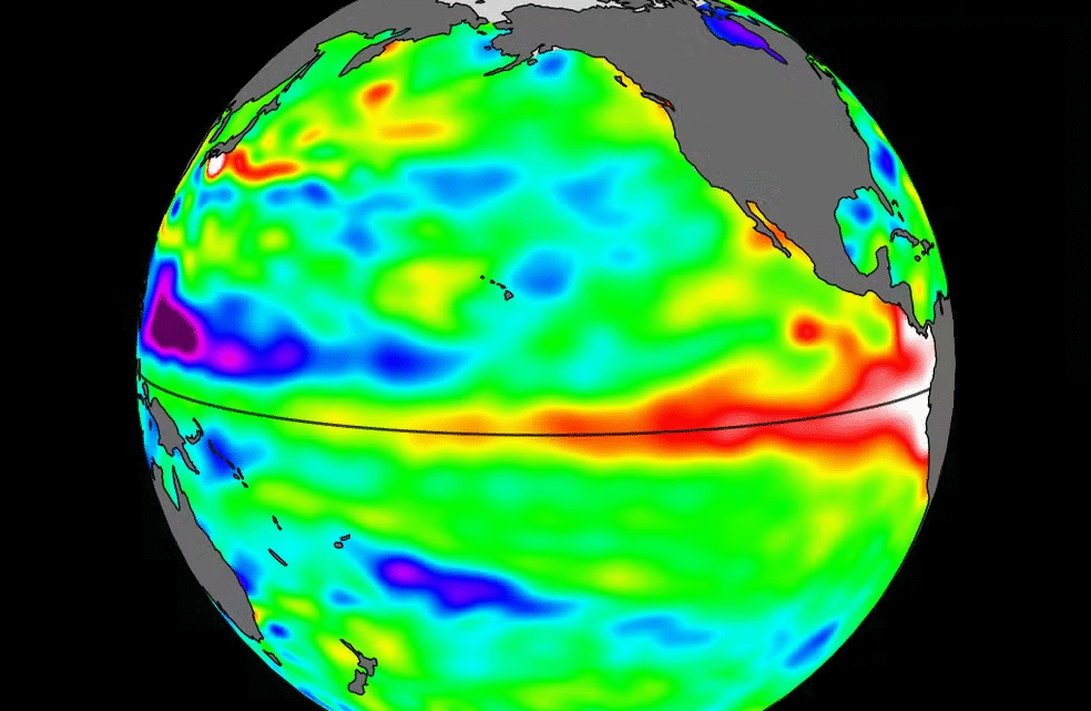 Alerta global indica que o sistema oceano-atmosfera já opera sob as regras de indução do el niño