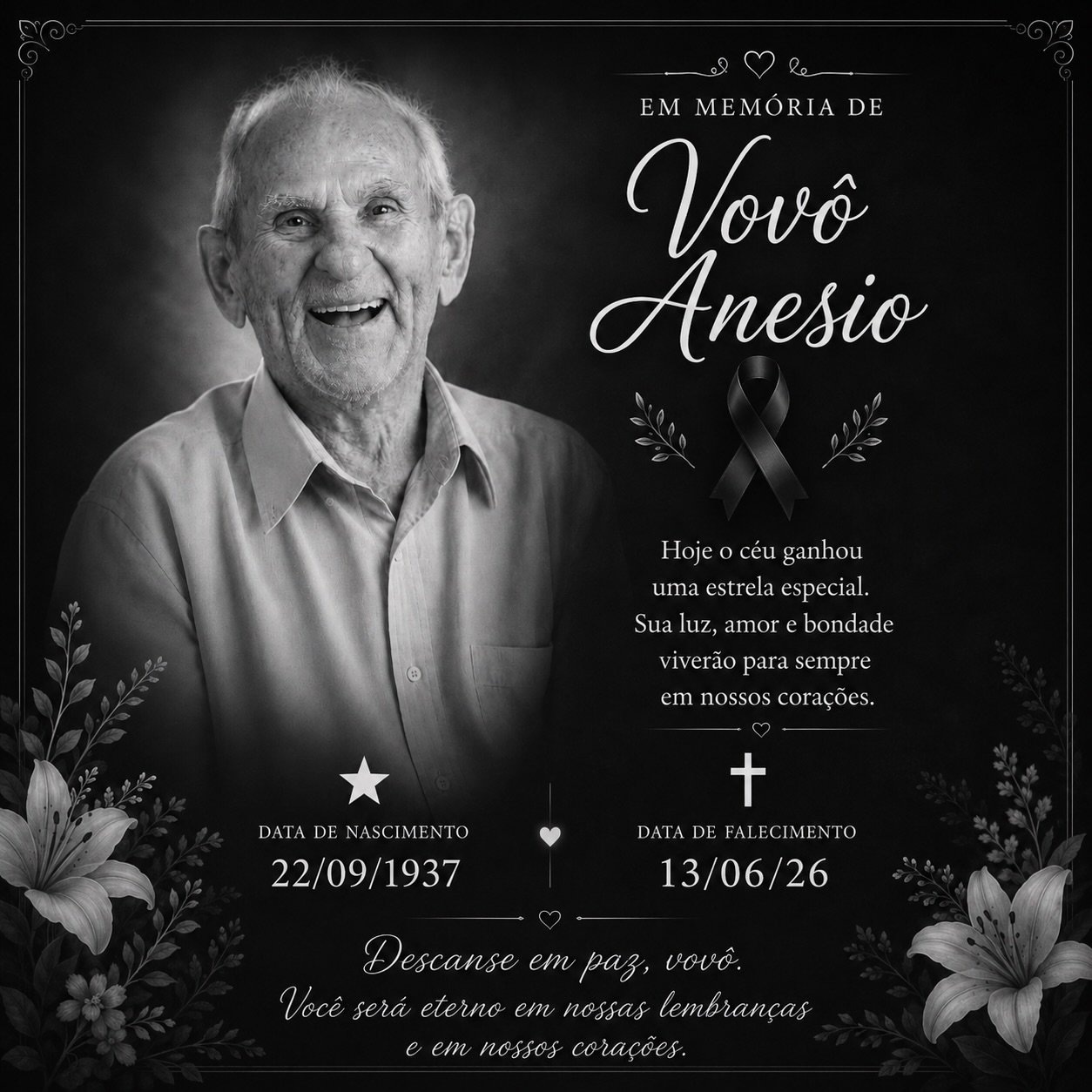 Morre o influenciador Vovô Anésio, fenômeno das redes sociais que conquistou gerações - Foto: Reprodução/Instagram