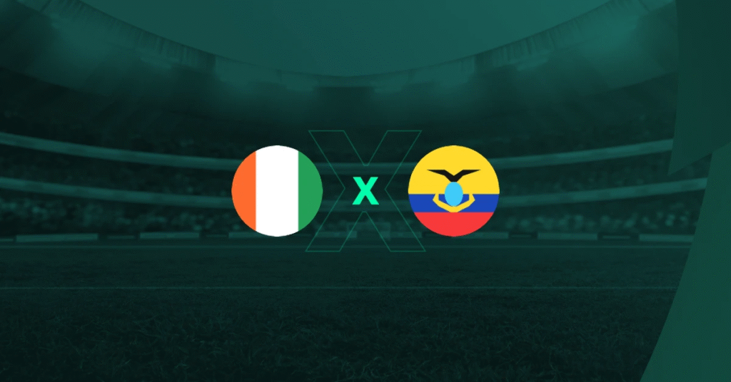 Assista ao vivo Costa do Marfim x Equador pela Copa do Mundo de 2026. Confira o horário, os destaques das seleções do Grupo E.