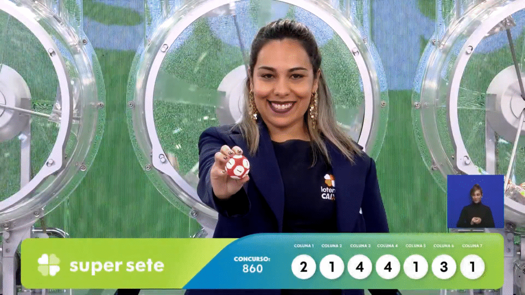 Confira os números sorteados no Super Sete 860 nesta segunda-feira (15). Saiba como conferir seu jogo e resgatar o prêmio de R$ 1,6 milhão.