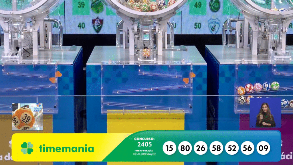 Confira as dezenas sorteadas e o time do coração na Timemania 2405 desta quinta-feira (18) com prêmio estimado em R$ 1,2 milhão.