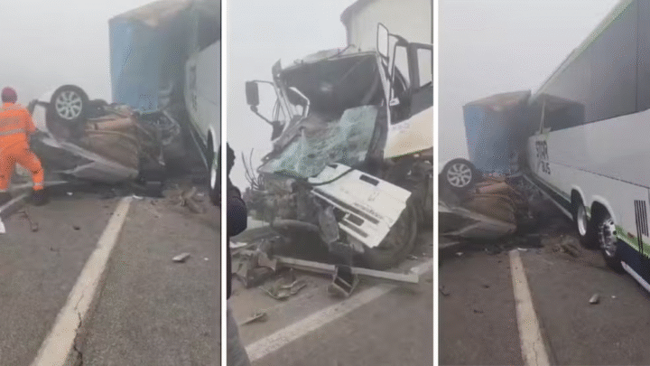 Engavetamento com 14 veículos deixa um morto e feridos na BR-262 em Betim