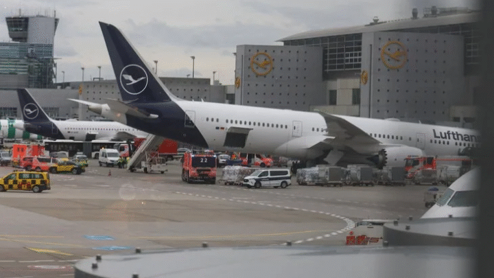 Vídeo: Acidente com avião Boeing 787 deixa vários feridos em Frankfurt, na Alemanha