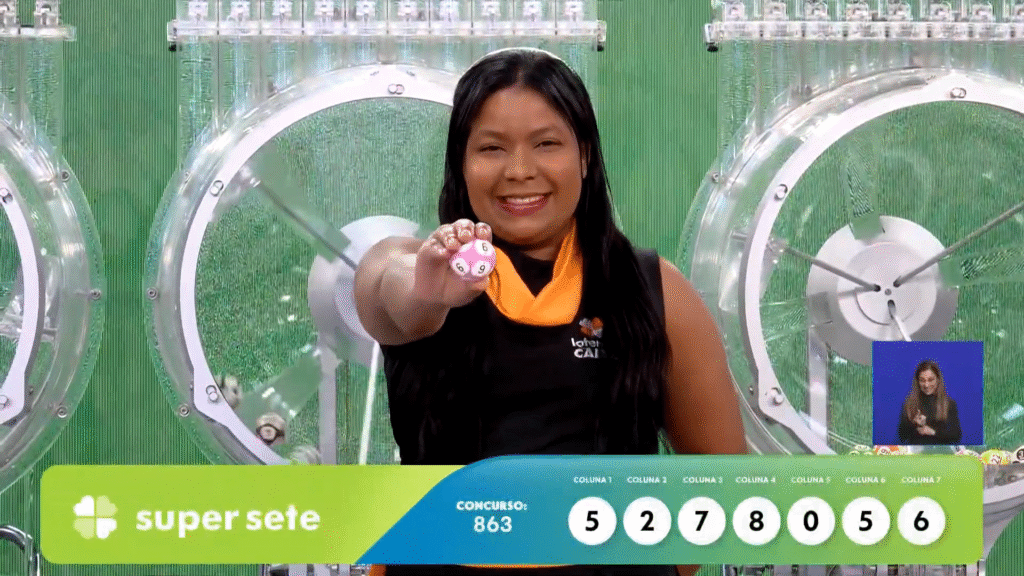 Confira os números do Super Sete 863 deste sorteio de segunda-feira (22). Saiba como resgatar o prêmio de R$ 2 milhões.